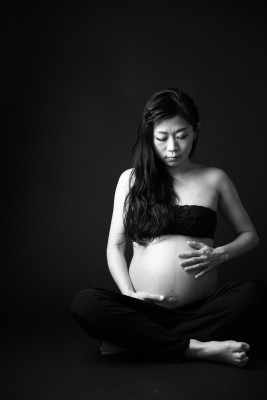 PhotoStudioLiange（リアンジュ湘南）のマタニティフォト・妊婦と家族でスタジオ写真撮影