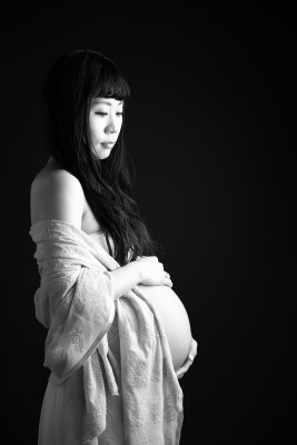 PhotoStudioLiange（リアンジュ湘南）のマタニティフォト・妊婦と家族でスタジオ写真撮影