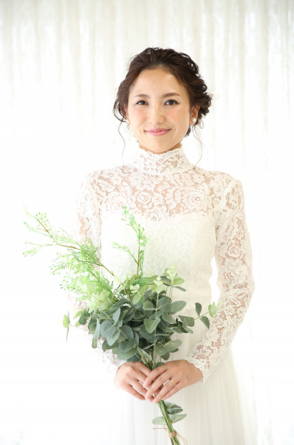 PhotoStudioLiange（リアンジュ湘南）のウェディングフォト・結婚式前撮りのブライダル写真撮影での貸し出しドレス*L-9　ウェディングボレロ